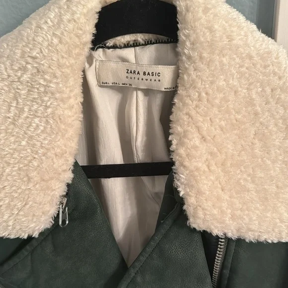 Zara faux leather moto jacket - Picture 4 of 6